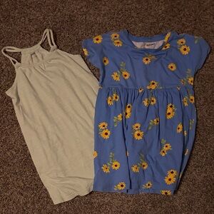 Old Navy Blue and Green Kids Dresses